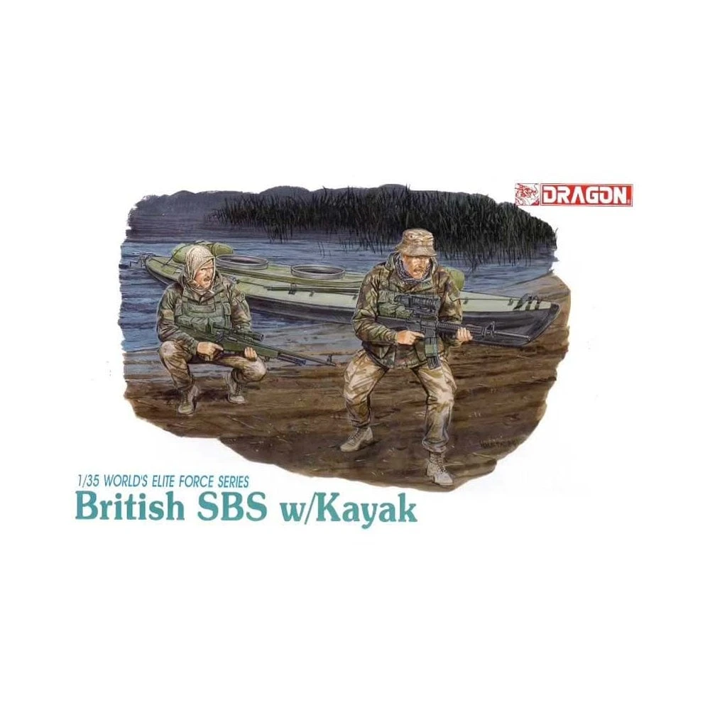 1/35 British SBS W/ Kayak Dragon 3023 3 1/35 British SBS W/ Kayak Dragon 3023
