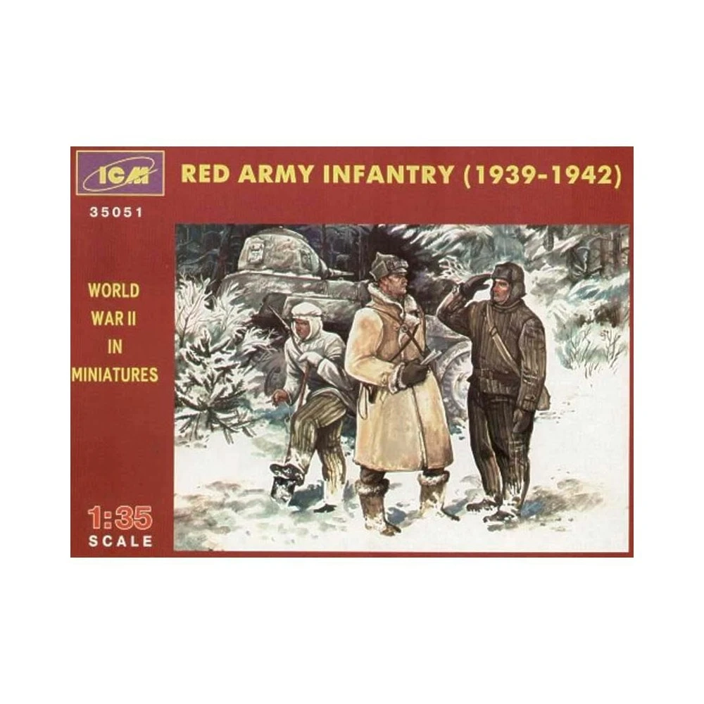 1/35 Red Army Infantry (1939-1942) 3 Figs ICM 35051 3 1/35 Red Army Infantry (1939-1942) 3 Figs ICM 35051