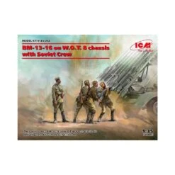 1/35 BM-13-16 On W.O.T. 8 Chassis W/crew ICM 35592