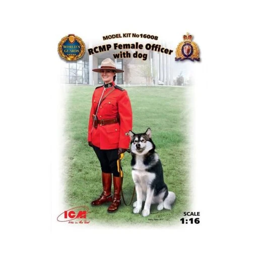 1/16 RCMP Female Officer With Dog ICM 16008 4 1/16 RCMP Female Officer With Dog ICM 16008 -Scalemodelshop Sales Store 1628590332 31117900