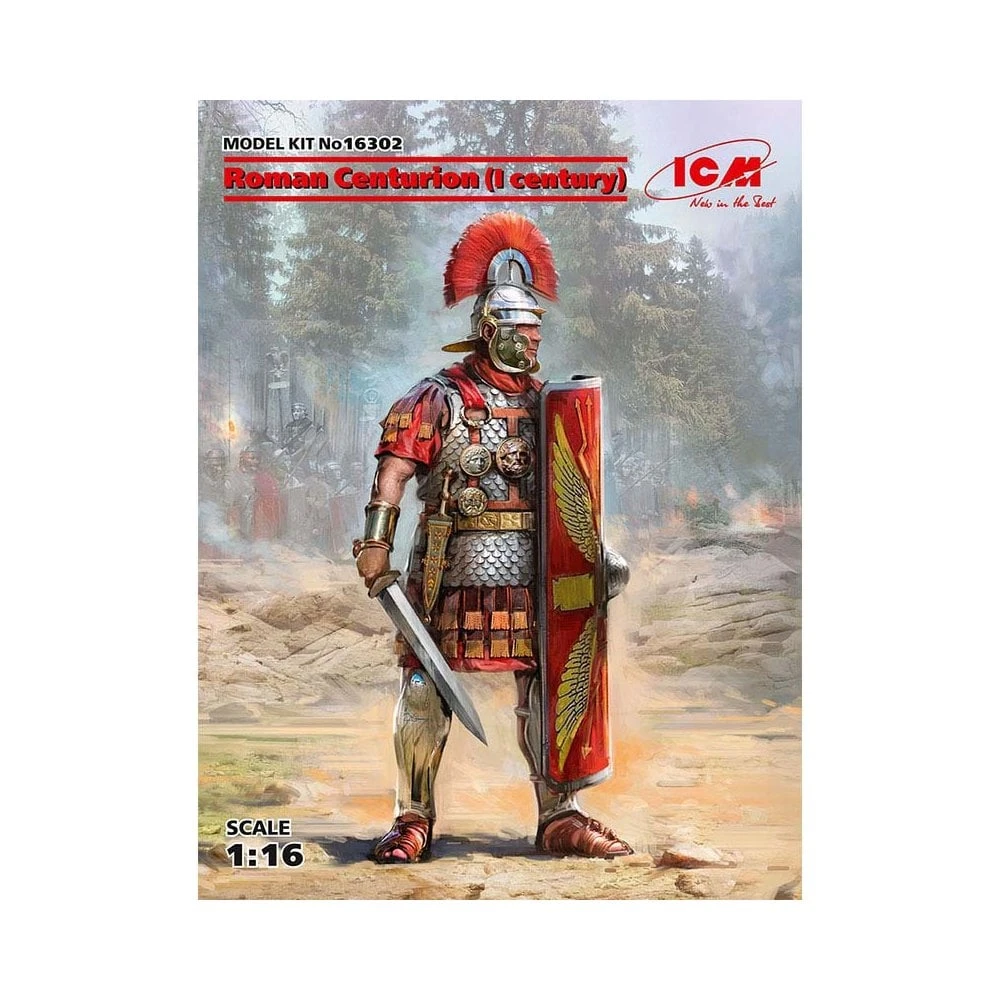 1/16 Roman Centurion I Century (100% New Molds) ICM 16302 3 1/16 Roman Centurion I Century (100% New Molds) ICM 16302