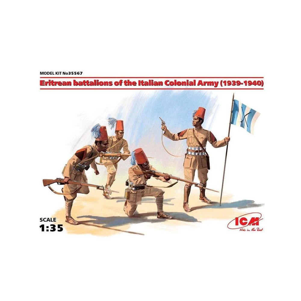 1/35 Eritrean Battalion Of Italian Colonial Army (4) ICM 35567 3 1/35 Eritrean Battalion Of Italian Colonial Army (4) ICM 35567