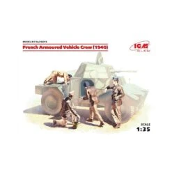 1/35 French Armoured Vehicle Crew (1940) 4 Figs ICM 35615