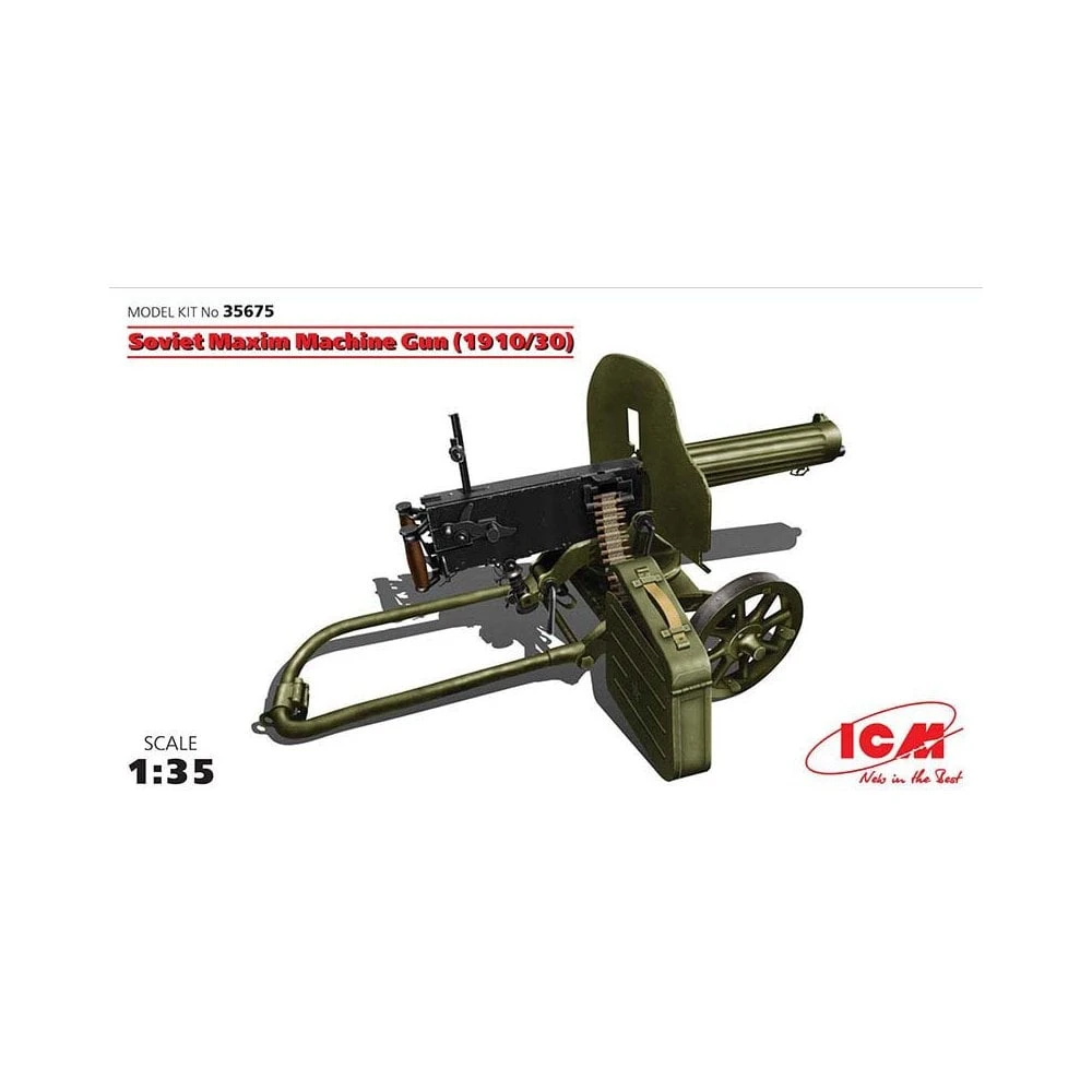 1/35 Soviet Maxim Machine Gun (1910-30) ICM 35675 3 1/35 Soviet Maxim Machine Gun (1910-30) ICM 35675