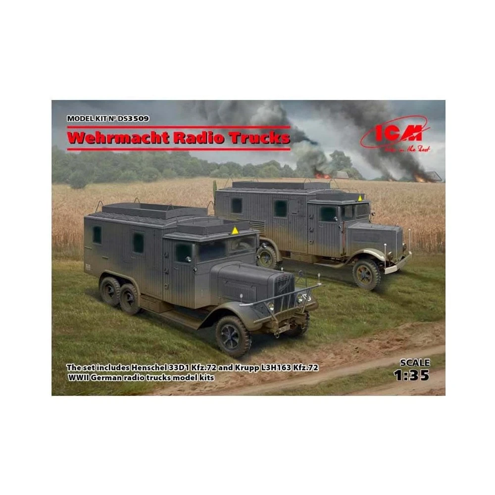 1/35 Wehrmacht Radio Trucks ICM DS3509 3 1/35 Wehrmacht Radio Trucks ICM DS3509