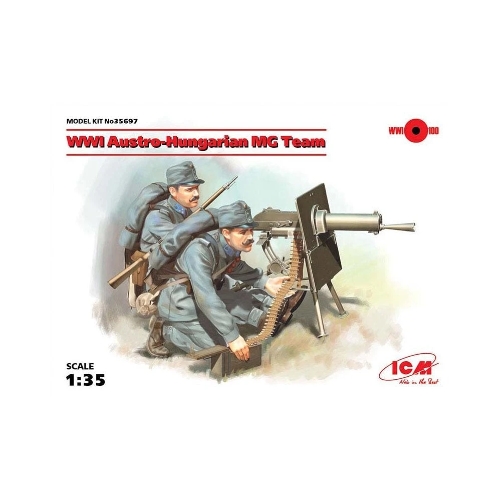 1/35 WWI Austro – Hungarian MG Team 2 Figs ICM 35697 3 1/35 WWI Austro – Hungarian MG Team 2 Figs ICM 35697