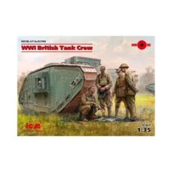 1/35 WWI British Tank Crew 4 Figs ICM 35708