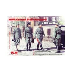 1/35 WWII German Staff Personnel 4 Figs ICM 35611
