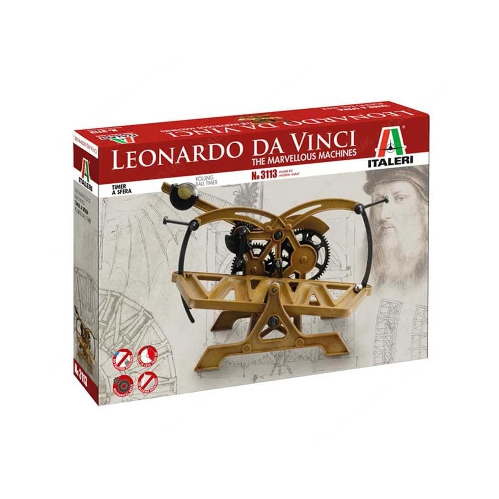 Leonardo Da Vinci Rolling Ball Timer Italeri 3113 3 Leonardo Da Vinci Rolling Ball Timer Italeri 3113