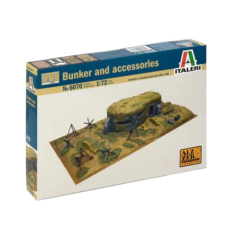 1/72 Bunkers & Accessories Italeri 6070 3 1/72 Bunkers & Accessories Italeri 6070