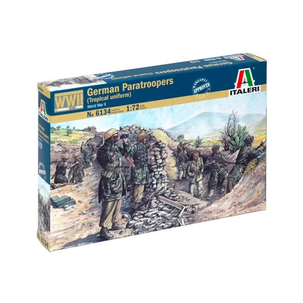 1/72 2nd Ww German Paratroopers Italeri 6134 3 1/72 2nd Ww German Paratroopers Italeri 6134