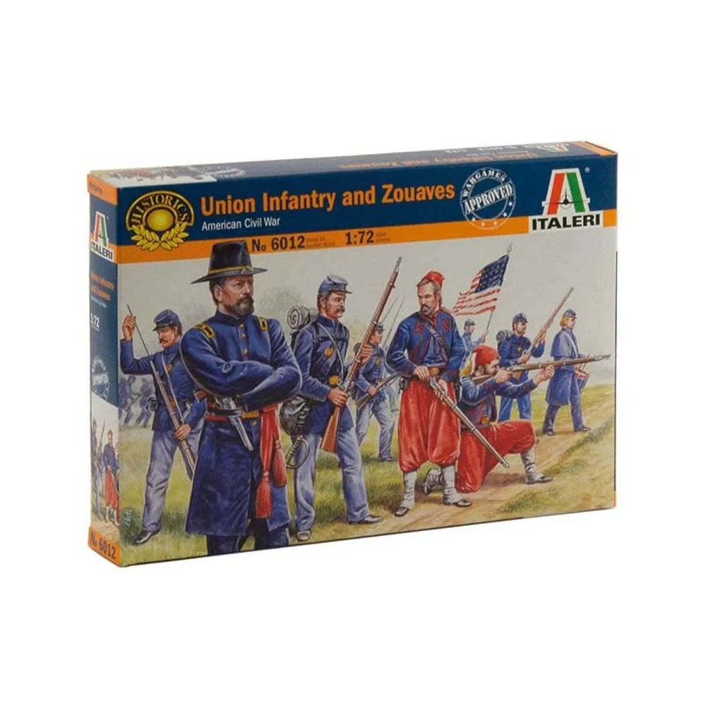 1/72 Union Infantry And Zouaves Italeri 6012 3 1/72 Union Infantry And Zouaves Italeri 6012
