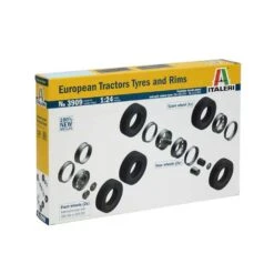 1/24 European Tractors Tyres And Rims Italeri 3909