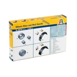 1/24 Wheels Rims And Mud Guards Italeri 3870