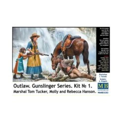1/35 Gunslinger 1 Marshal Tom,Tucker & Molly Masterbox S35203