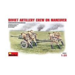 1/35 Soviet Artillery Crew On Maneuvere Miniart 35081