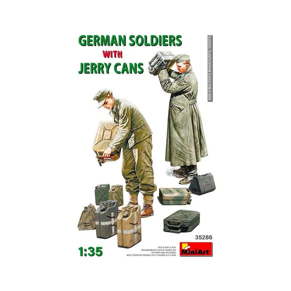 1/35 German Soldiers W/ Jerry Cans Miniart 35286 3 1/35 German Soldiers W/ Jerry Cans Miniart 35286