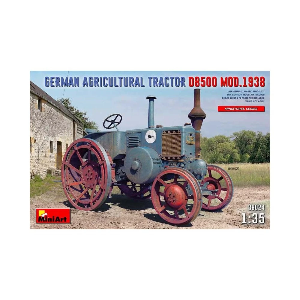 1/35 German D8500 Mod 1938 Agricultural Tractor Miniart 38024 3 1/35 German D8500 Mod 1938 Agricultural Tractor Miniart 38024