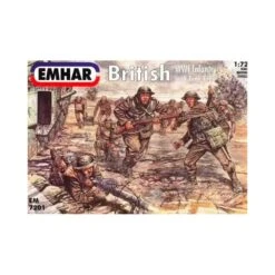 1/72 British Infantry & Tank Crew WWI Figures Emhar EM7201