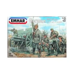 1/72 German Artillery WWI Figs & Cannon Emhar EM7204