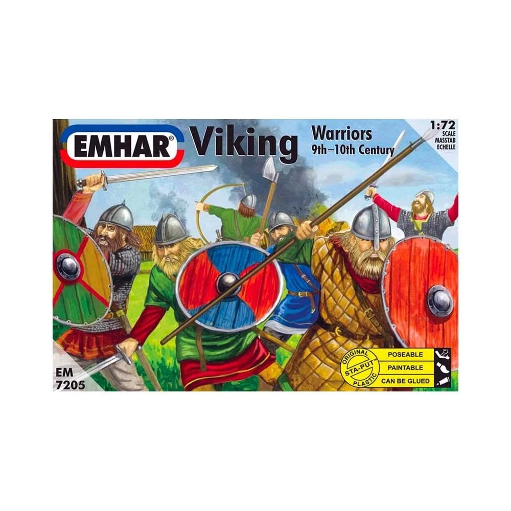 1/72 Vikings (12 Poses, 50 Figures) Emhar EM7205 3 1/72 Vikings (12 Poses, 50 Figures) Emhar EM7205