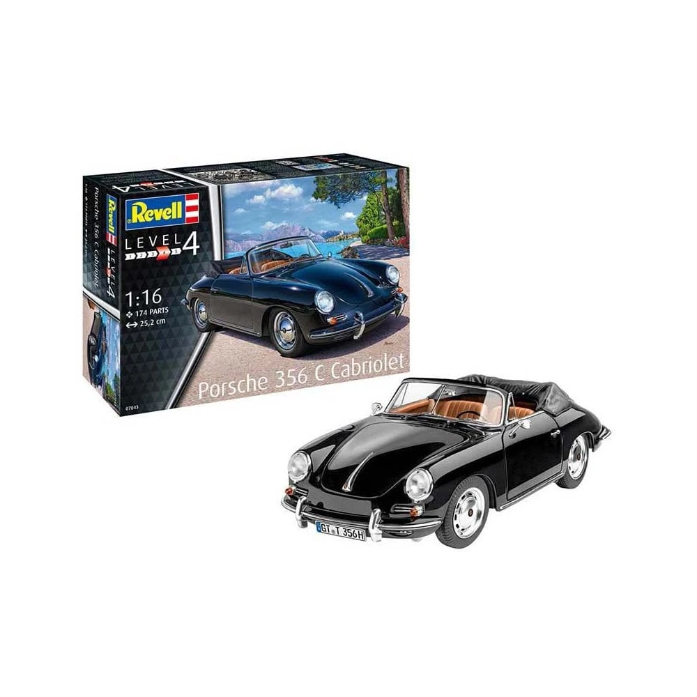 1/16 Porsche 356 Cabriolet Revell 07043 3 1/16 Porsche 356 Cabriolet Revell 07043