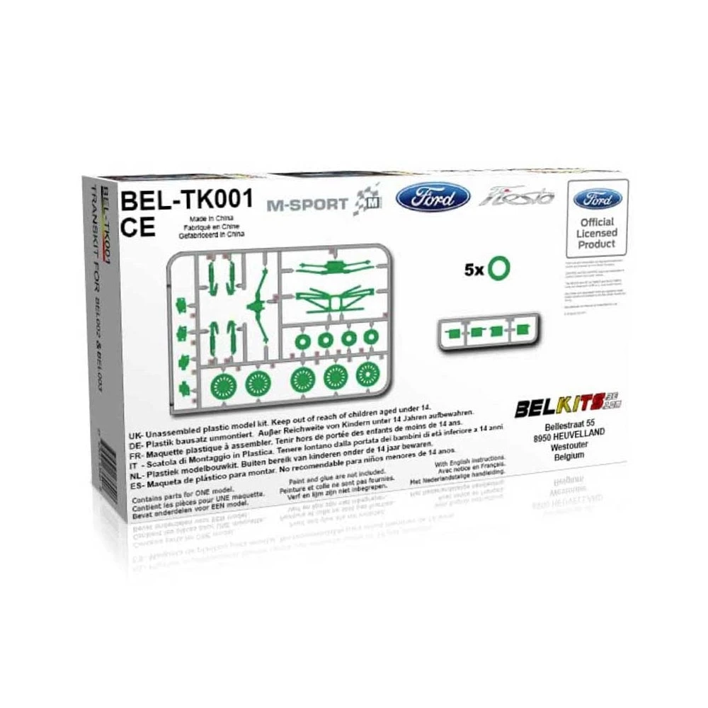 1/24 Ford Fiesta Gravel Rally Conversion Set Bellkits TK001 3 1/24 Ford Fiesta Gravel Rally Conversion Set Bellkits TK001