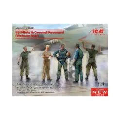 1/48 US Pilots & Ground Personnel (Vietnam War) 5 Fig ICM 48087