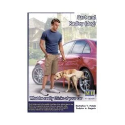 1/24 Bart And Radl (dog). What He Really Thinks Masterbox S24049