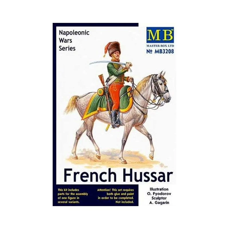 1/32 French Hussar Napoleonic Series Masterbox S3208 3 1/32 French Hussar Napoleonic Series Masterbox S3208