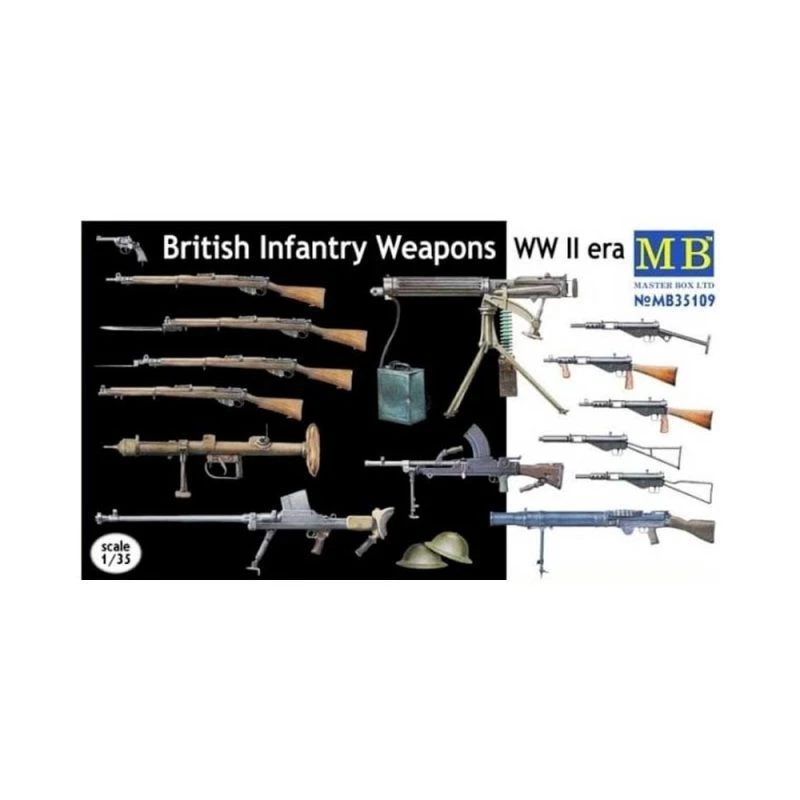 1/35 British Weapons Set WWII Masterbox S35109 3 1/35 British Weapons Set WWII Masterbox S35109