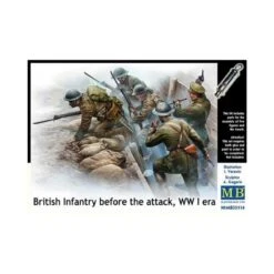 1/35 British Infantry Before The Attack WWI Masterbox S35114