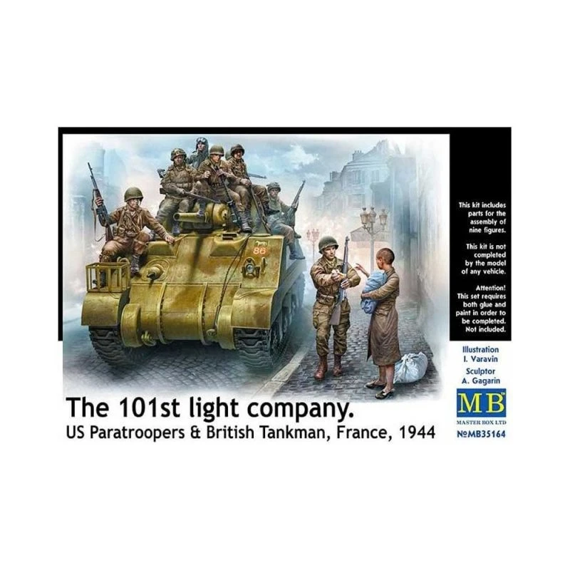 1/35 The 101st Light Company. US Paratroopers Masterbox S35164 3 1/35 The 101st Light Company. US Paratroopers Masterbox S35164