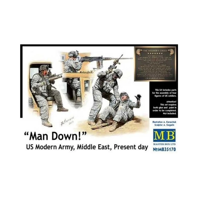 1/35 Man Down! US Army Middle East Present Day Masterbox S35170 3 1/35 Man Down! US Army Middle East Present Day Masterbox S35170