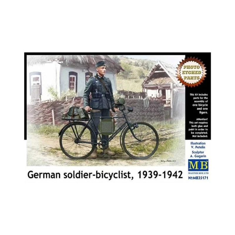 1/35 German Soldier On Bike 1939-1942 Masterbox S35171 3 1/35 German Soldier On Bike 1939-1942 Masterbox S35171