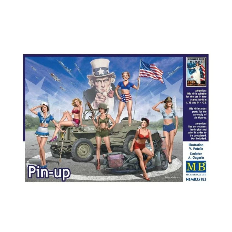 1/35 Pin-Up Masterbox S35183 3 1/35 Pin-Up Masterbox S35183