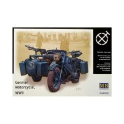 1/35 German Motorcycle & Sidecar WWII Masterbox S3528