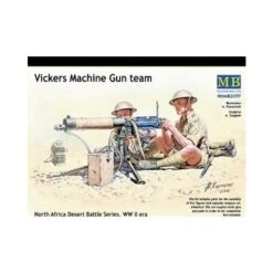 1/35 Vickers Machine Gun Team North Africa Masterbox S3597