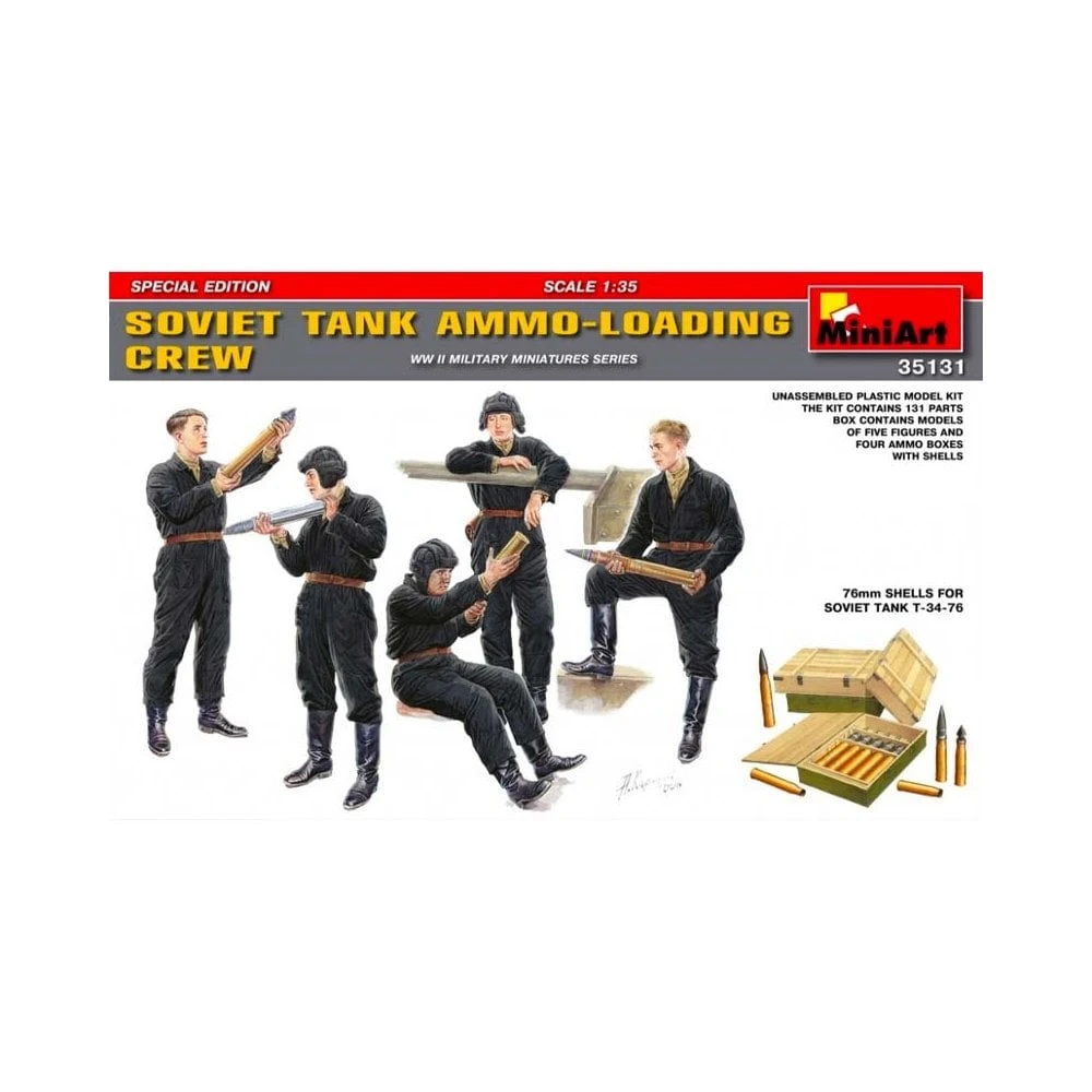 1/35 Soviet Tank Ammo-Loading Crew Set (Spec Edit) Miniart 35131 3 1/35 Soviet Tank Ammo-Loading Crew Set (Spec Edit) Miniart 35131