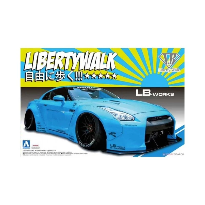1/24 LB Works R35 GT-R Ver.1 Aoshima 05402 3 1/24 LB Works R35 GT-R Ver.1 Aoshima 05402