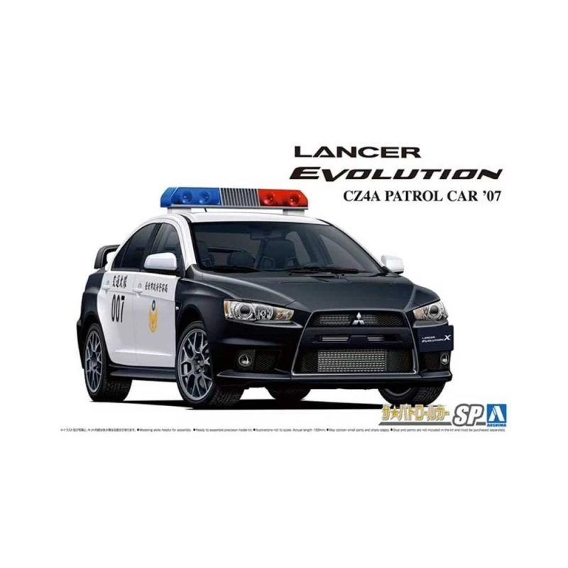1/24 Mitsubishi CZ4A Lancer Evolution X Patrol Car ’07 Aoshima 06282 3 1/24 Mitsubishi CZ4A Lancer Evolution X Patrol Car ’07 Aoshima 06282