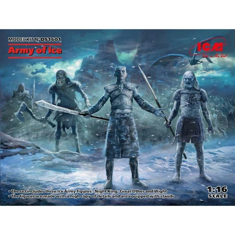 1/16 Army Of Ice (Night King, Great Other, Wight) Diorama Set ICM DS1601 3 1/16 Army Of Ice (Night King, Great Other, Wight) Diorama Set ICM DS1601