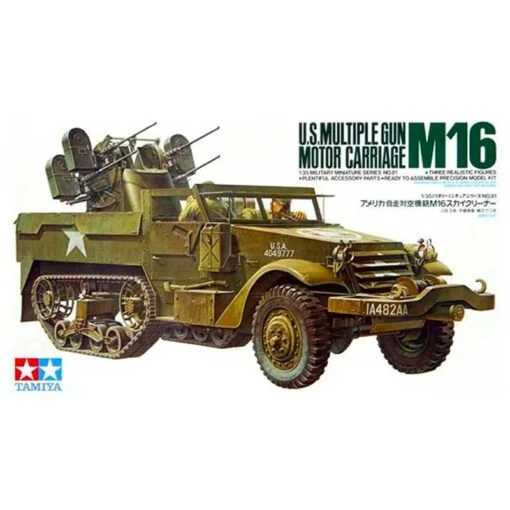 1/35 U.S. Multiple Gun Motor Carriage M16 35081 Tamiya -Scalemodelshop Sales Store 35081