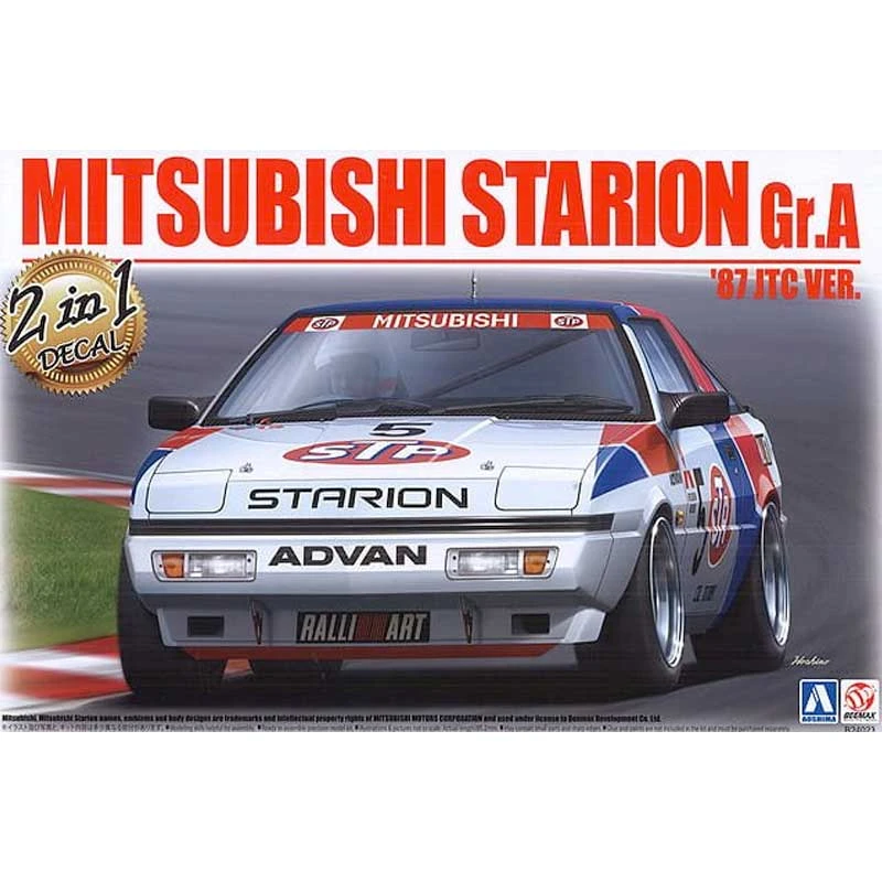 1/24 Mitsubishi Starion Gr.A 1987 JTC B24023 Beemax 3 1/24 Mitsubishi Starion Gr.A 1987 JTC B24023 Beemax