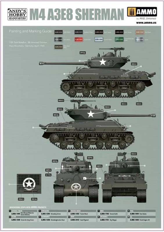 1/16 M4A3E8 Sherman “Easy Eight” Andy’s Hobby HQ 12 1/16 M4A3E8 Sherman “Easy Eight” Andy’s Hobby HQ - Image 10