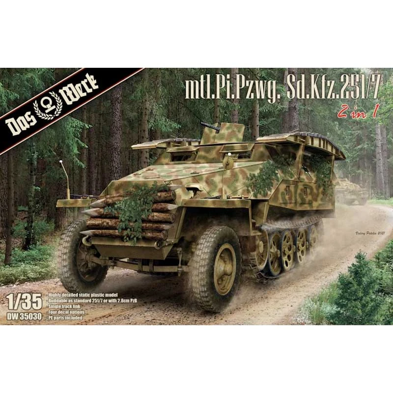 1/35 German Half-track Sd.Kfz. 251/7 Ausf.B DW35030 Das Werk 3 1/35 German Half-track Sd.Kfz. 251/7 Ausf.B DW35030 Das Werk