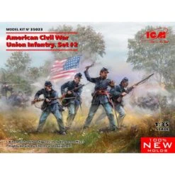 1/35 American Civil War Union Infantry. Set #2 35023 ICM