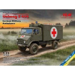 1/35 Unimog S 404, German Military Ambulance 35138 ICM