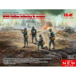 1/35 WWI Italian Infantry In Armor 35721 ICM