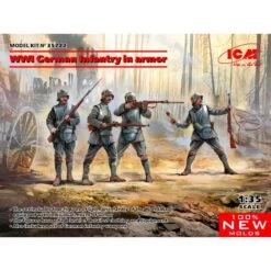 1/35 WWI German Infantry In Armor 35722 ICM